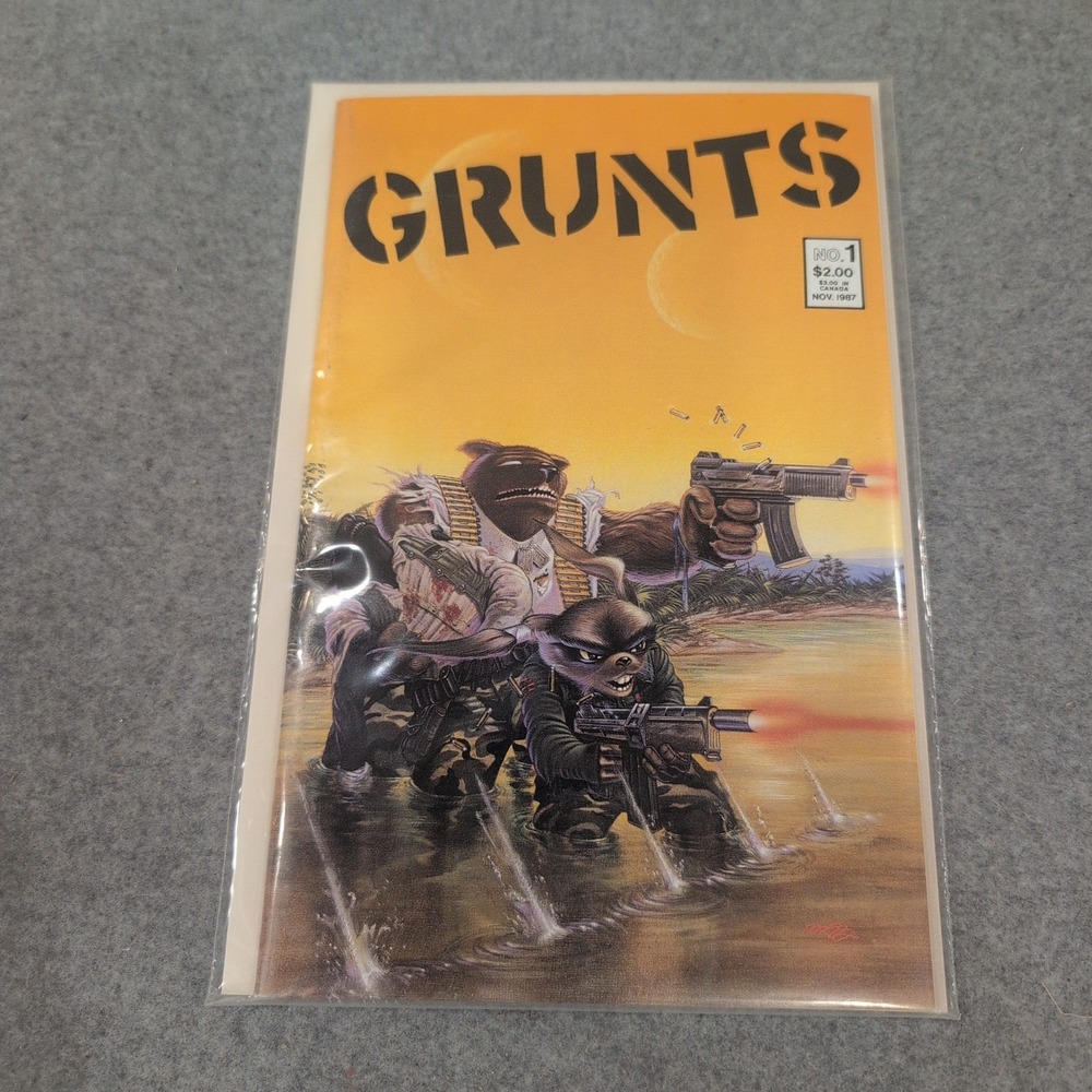 Grunts No. 1 Eternity Comics November 1987 Copper Age First Issue VG+ - Picture 1 of 1